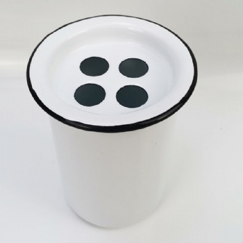 enamel toothbrush holder