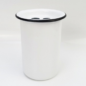 enamel toothbrush holder