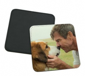 leather coaster