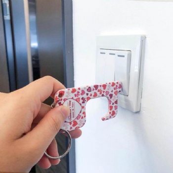 no-touching keyring